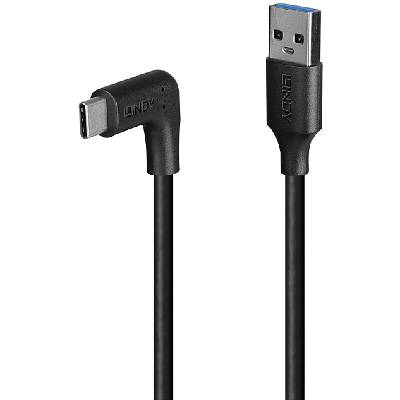 LNY-32014 : Кабел USB 3.2 Type-A към USB-C 90°, под ъгъл, десен, 1.5м (LINDY LNY-32014)