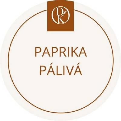 Davídkovo koření Etiketa Paprika pálivá béžová průměr 4,5 cm 1 ks