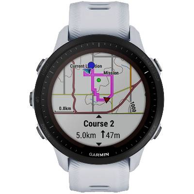 Chytré hodinky Garmin Forerunner 955 PRO Solar + Topo Czech PRO voucher - bílé