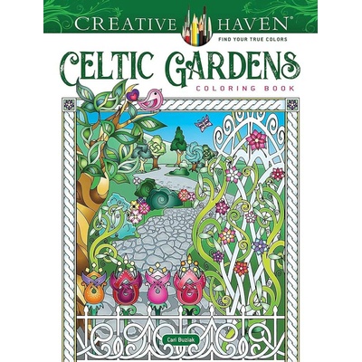 Creative Haven Celtic Gardens antistresové omalovánky Cari Buziak