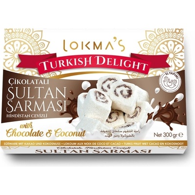 LOKMAS Lokum Turkish Čokoláda Kokos 300g