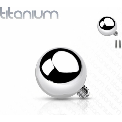 S4U Náhradní kulička k labretě TITAN, závit 1,2 mm (4 mm) TIT1067-1204