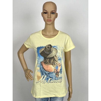 Namso Dámské trička FAVORITE Žlutá – Zboží Mobilmania