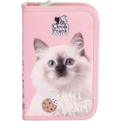 CLEO and FRANK 45 ученически несесер с 1 цип, ПЪЛЕН