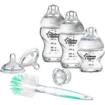 Image 1 of Tommee Tippee КОМПЛЕКТ ЗА НОВОРОДЕНО СТЪКЛО + ЧЕТКА ЗА ШИШЕТА