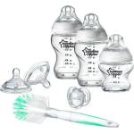 Tommee Tippee КОМПЛЕКТ ЗА НОВОРОДЕНО СТЪКЛО + ЧЕТКА ЗА ШИШЕТА