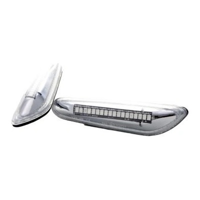 Диодни мигачи за калник bmw e46 (2001-2005) / e60 / e90 - хром с бягащ мигач