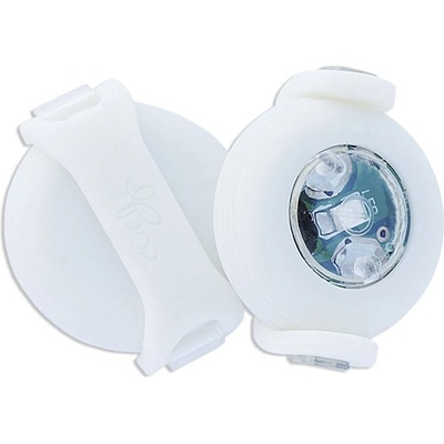 Curli Luumi LED bezpečnostné svetielko na obojok biele 2 ks