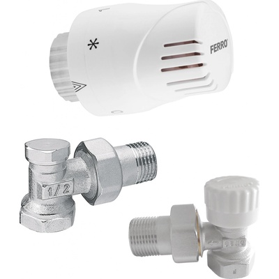 NOVASERVIS Sada na radiatory s termostatem rohová 1/2" - ZTM2