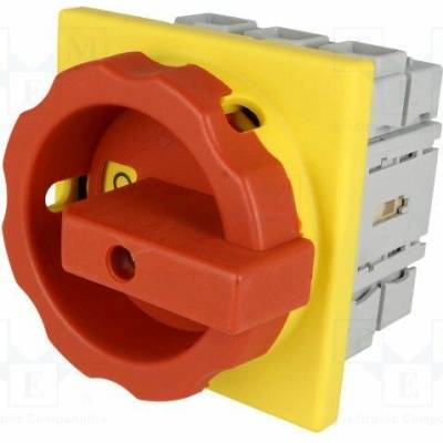 Siemens Vačkový spínač 0-1 3P 100A vestavný žlutočervený IP65 3LD2704-0TK53