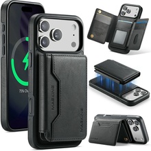 AppleMix Puzdro pre Apple iPhone 17 Pro - sub. MagSafe - peňaženka - čierna