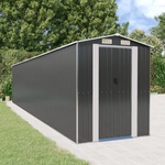 HABA Градинска барака антрацит 192x938x223 см поцинкована стомана (V3147458)