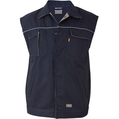 Carson Kontrastná pracovná vesta CC700 Deep Navy