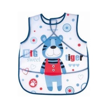 CANPOL BABIES zástera umývateľná s vreckom Puppets modrá