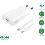 4smarts Захранване за ел. мрежа с USB-C изход с технология за бързо зареждане и USB-C към Lightning кабел - 4smarts Slim 20W GaN USB-C PD Fast Charger with USB-C to Lightning Cable (white) (бял) (540020)