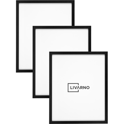 LIVARNO Sada fotorámečků, 40 x 50 cm, 3 kusy (3dílný černý plakátový rám) – Sleviste.cz