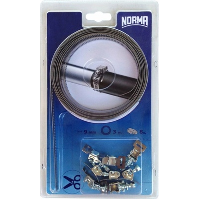 NORMA CLAMP Hadicová spona – sada Quick Lock, ⌀ 25 – 1300 mm, nerezová oceľ, 0815 7121 003