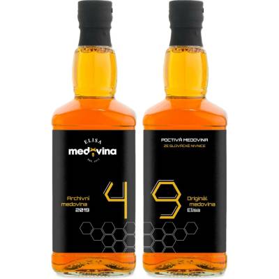 Medovina Elisa dárek k 49. narozeninám 11% 2 x 0,5 l