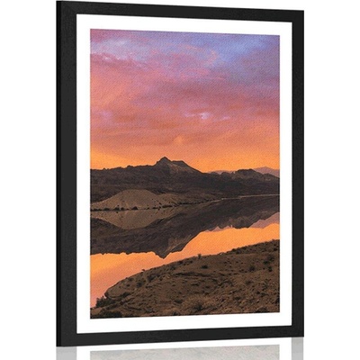 Plakát s paspartou okouzlující země - 30x45 silver
