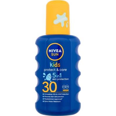 Nivea Sun Kids Protect & Care Sun Spray 5 in 1 от Nivea за Деца Слънцезащитен лосион за тяло 200мл