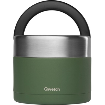 Qwetch Изолирана кутия за обяд с дръжка, 850ml - Matt Khaki