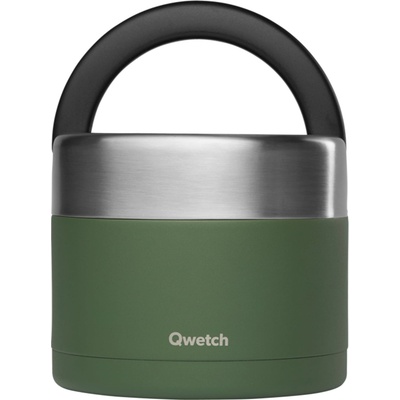 Qwetch Изолирана кутия за обяд с дръжка, 850ml - Matt Khaki