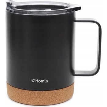 Homla Termohrnček TORREL čierny 400 ml s veľkým uchom