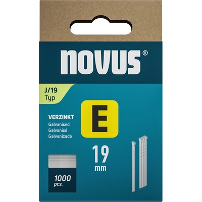 NOVUS klince typ E, J/19 mm, 1000 ks