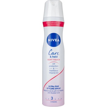 NiveaCare & Hold Soft Touch 4 lak na vlasy 250 ml