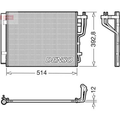 Kondenzátor, klimatizace DENSO DCN41014