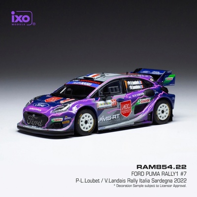 IXO Ford Puma Rally1 Rally Italia Sardegna 2022 7 Loubet Landais 1:43
