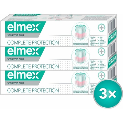 Elmex Sensitiv e Plus Complete Protection Tripack 3 x 75 ml