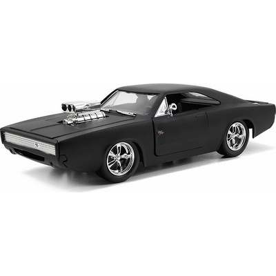 Jada Dodge Charger R/T 1970 z filmu Fast and Furious černá matnáToys 1:24
