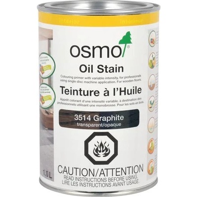 Osmo Oil Stain 3514 Графит - масло за подове и мебели 2.5л (2739)