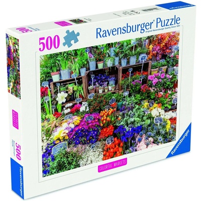 Ravensburger Barevná tržiště Trh s květinami Francie 500 dílků