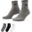 Nike Мъжки чорапи Nike Three Pack Quarter Socks Mens - Blk/Gry/Wht