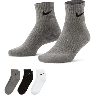 Nike Мъжки чорапи Nike Three Pack Quarter Socks Mens - Blk/Gry/Wht