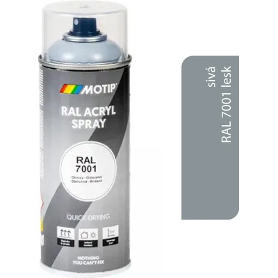 Motip Acryl 400 ml RAL 7001 lesk