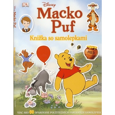 Macko Puf Knižka so samolepkami
