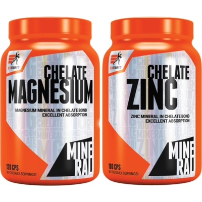 Extrifit Magnesium Chelate 120 kapsúl + Zinc Chelate 100 kapsúl