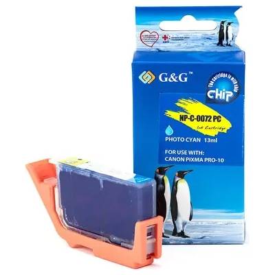 Compatible ГЛАВА ЗА CANON PIXMA PRO-10 (PRO10) - Photo Cyan - ink cartridge - PGI-72PC (PGI72PC) - 6407B001 - PN NP-C-0072PC/C(PG) - G&G (200CANPGI 72PC)