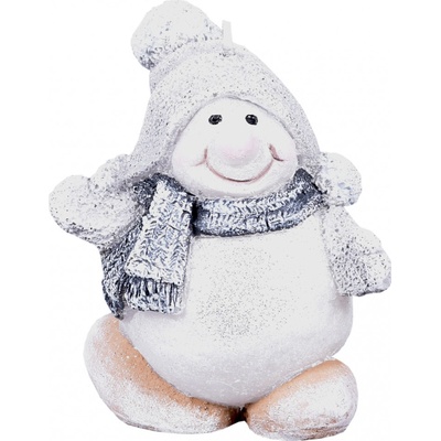 Ceramicus SNĚHULÁK vánoční 11cm šedá