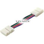 VIVALUX КОНЕКТОР ЗА LED ЛЕНТА RGB VIVALUX ЪГЛОВ МЕКА ВРЪЗКА 12V 10мм 14x16x5мм 2бр (VIV003906)