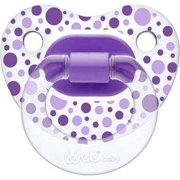 Wee Baby Залъгалка Wee Baby Transparent, 18+ месеца, лилава (838)