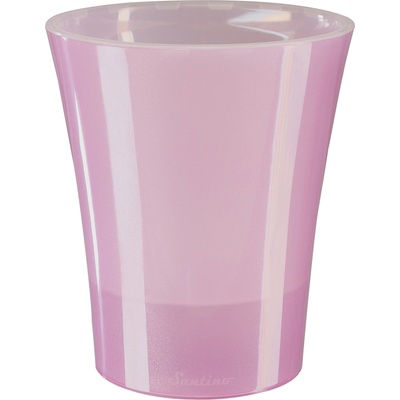 Santino САКСИЯ С НАПОИТЕЛНА С-МА И ФИТИЛ АРТЕ-ДЕЯ 1.25л ф12.5см ПРОЗРАЧНО РОЗОВО (110300601)