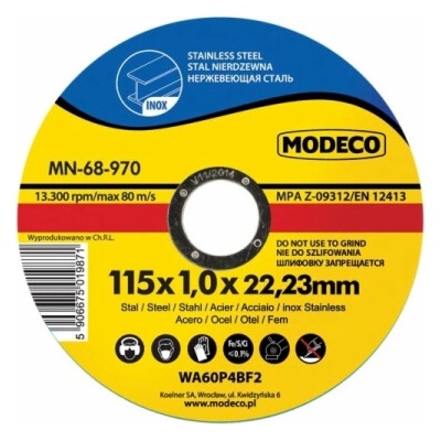 Modeco Brusný kotouč 125 mm MN-68-971 25 ks