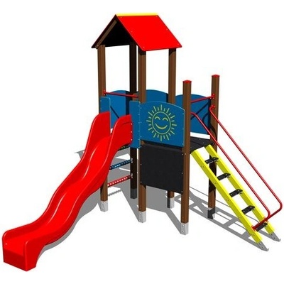 Playground zostava so šmýkačkou 4U204K-15