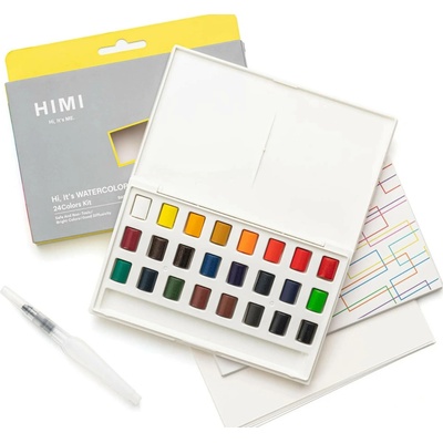 HIMI akvarelové barvy kit 24 Colours in Pans – Sleviste.cz