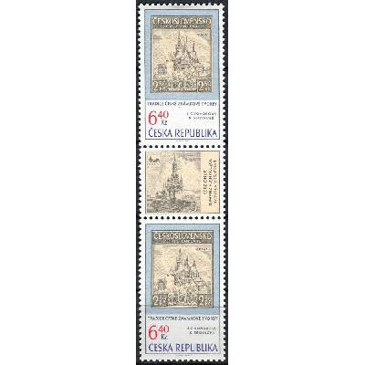 Česká pošta (2003) č. 347 ** - Česká republika - S - Tradice české známkové tvorby (1+K+1)