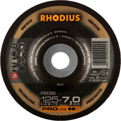 Rhodius Brúsny kotúč 125 x 7,0 x 22,23 mm 200451